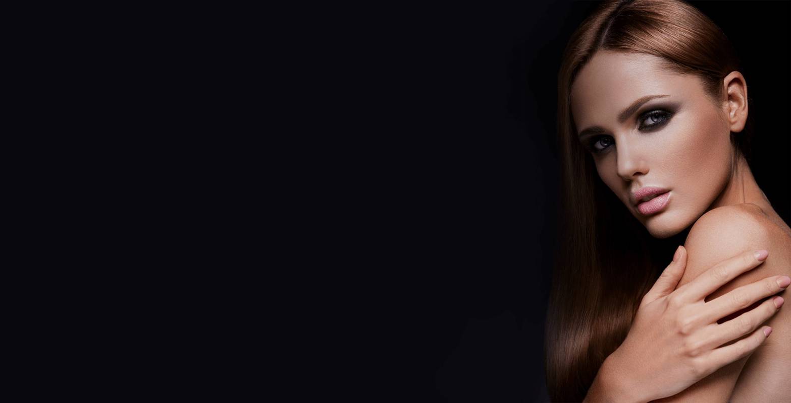 Макияж в темном цвете